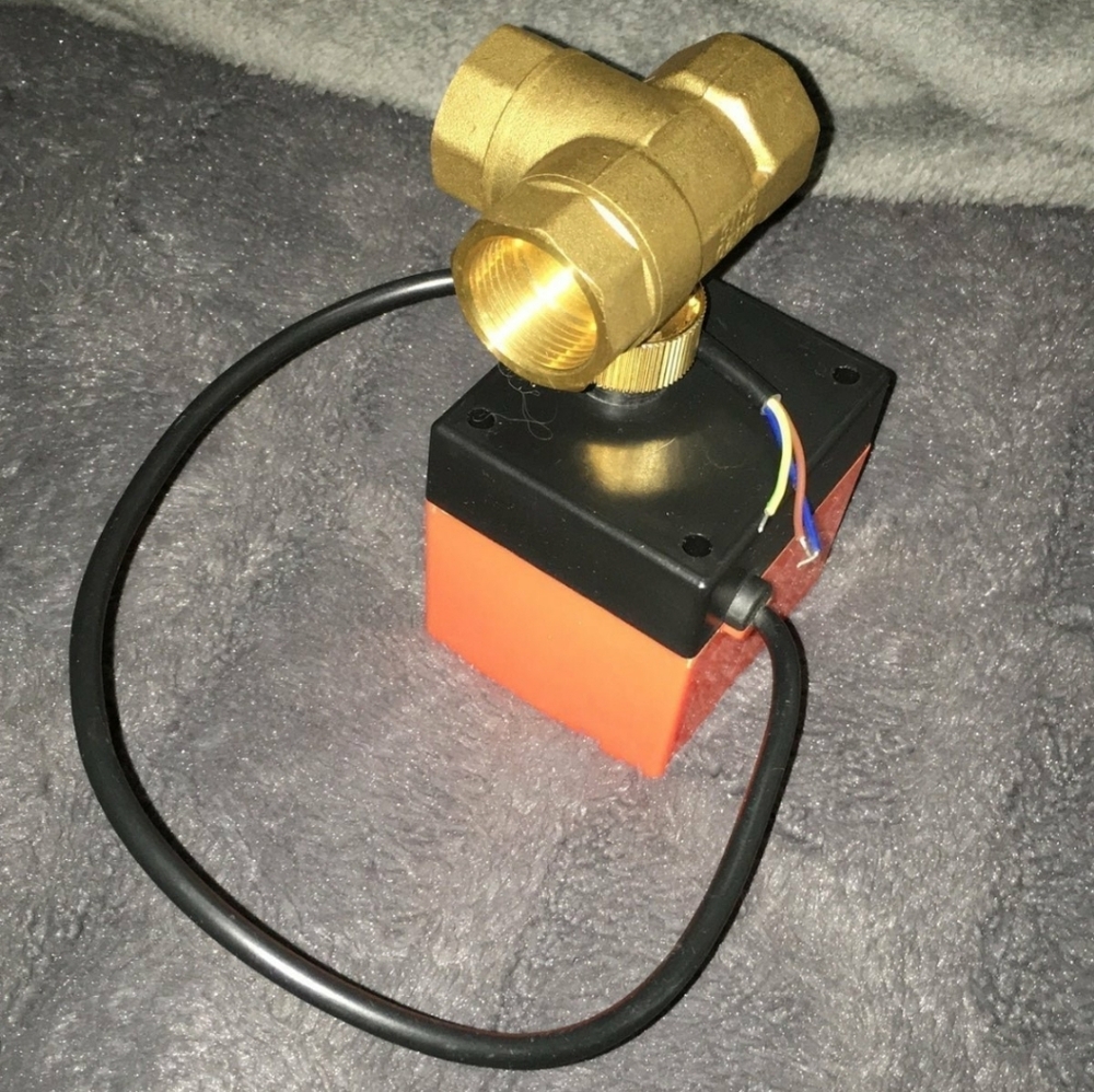 3 Way Electric Solenoid Valve, 230V Brass Electric 3-Way Solenoid Valve, 2 Mode,